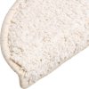 Schodové rohože 20 ks 56 x 17 x 3 cm , půlkulaté [3365841] (Barva Krémová)