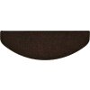 Schodové rohože samolepicí 20 ks 65 x 21 x 4 cm , půlkulaté, velké [3365650] (Barva Hnědá)