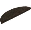 Schodové rohože samolepicí 20 ks 56 x 17 x 3 cm půlkulaté [3365673] (Barva Tmavě hnědá)