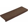 Schodové rohože 30 ks 65 x 21 x 4 cm obdélníkový okraj [3365769] (Barva kávová hnědá)