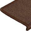 Schodové rohože 30 ks 65 x 21 x 4 cm obdélníkový okraj [3365769] (Barva kávová hnědá)