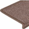 Schodové rohože 30 ks 65 x 21 x 4 cm obdélníkový okraj [3365769] (Barva kávová hnědá)