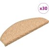 Schodové rohože 30 ks 65 x 21 x 4 cm , půlkulaté, velké [3365821] (Barva Zlatá)