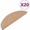 Samolepicí rohože na schody 20 ks 56x17x3 cm [3365909] (Barva Šedá)