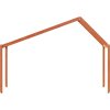 Střecha na dětskou postel 213x95,5x144,5 cm borové dřevo [846936] (Barva Voskově hnědá)