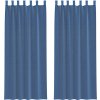 Voálové závěsy s poutky 2 ks 140x260 cm [4102305] (Barva Královská modř)