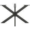 Noha jídelního stolu ve tvaru pavouka 120 x 68 x (72-73) cm ocel [4013112] (Barva Černá)
