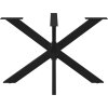 Noha jídelního stolu ve tvaru pavouka 120 x 68 x (72-73) cm ocel [4013112] (Barva Černá)