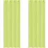 Voálové záclony s průchodkami 2 ks [4102057] (Barva Jablkově zelená)
