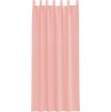 Voálové záclony s tyčovými kapsami 2 ks [4102190] (Barva Světle růžová)