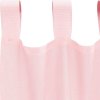Voálové záclony s tyčovými kapsami 2 ks [4102190] (Barva Světle růžová)