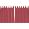 Voálové záclony s tyčovými kapsami 2 ks [4102171] (Barva Hnědá)