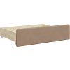 Zásuvky pod postel 2 ks kompozitní dřevo a umělá kůže [833924] (Barva Krémová)