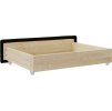 Zásuvky pod postel 2 ks kompozitní dřevo a umělá kůže [833924] (Barva Krémová)