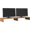 Stojan na monitor 100 x 27 x 10 cm kompozitní dřevo [854660] (Barva dub artisan)