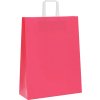 Papírové sáčky 250 ks s uchy 32x12x42 cm [4101900] (Barva Růžová)