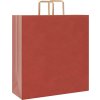Papírové tašky 50 ks s uchy 45x17x48 cm [4101975] (Barva Červená)