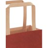Papírové tašky 50 ks s uchy 45x17x48 cm [4101975] (Barva Červená)