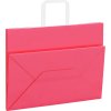 Papírové tašky 50 ks s uchy 32x17x25 cm [4101887] (Barva Růžová)