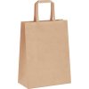 Papírové sáčky 250 ks s uchy 21x11x28 cm [4101811] (Barva Hnědá)