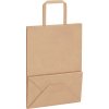 Papírové sáčky 250 ks s uchy 21x11x28 cm [4101811] (Barva Hnědá)