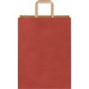 Papírové tašky 250 ks s uchy 26x12x35 cm [4101982] (Barva Červená)