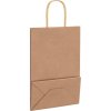 Papírové tašky 50 ks s uchy 21x11x31 cm [4101574] (Barva Hnědá)