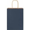 Papírové tašky 50 ks s uchy 21x11x28 cm [4101685] (Barva Modrá)