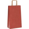 Papírové tašky 50 ks s uchy 21x11x36 cm [4101967] (Barva Červená)