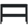 Konzolový stolek 110 x 40 x 75 cm masivní borové dřevo [814303] (Barva Černá)