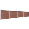 Set plotového dílce WPC 699 x 146 cm [3070453] (Barva Hnědá)
