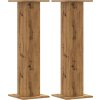 Stojany na rostliny 2 ks 30x30x95 cm kompozitní dřevo [3307880] (Barva Staré dřevo)