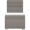 Box spring postel s matrací 80 x 200 cm textil [3290326] (Barva Taupe)