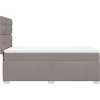 Box spring postel s matrací 80 x 200 cm textil [3290326] (Barva Taupe)