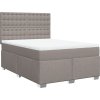 Box spring postel s matrací 140 x 200 cm textil [3290529] (Barva Taupe)