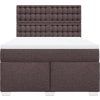 Box spring postel s matrací 140 x 200 cm textil [3290529] (Barva Taupe)