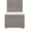 Box spring postel s matrací 90x190 cm textil [3290358] (Barva Tmavě šedá)