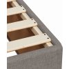 Box spring postel s matrací 90x190 cm textil [3290358] (Barva Tmavě šedá)
