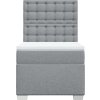 Box spring postel s matrací 90x190 cm textil [3290358] (Barva Tmavě šedá)