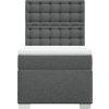 Box spring postel s matrací 90x190 cm textil [3290358] (Barva Tmavě šedá)