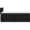 Box spring postel s matrací 90x190 cm textil [3288038] (Barva Černá)