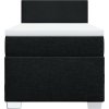 Box spring postel s matrací 90x190 cm textil [3288038] (Barva Černá)