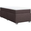Box spring postel s matrací 90x190 cm textil [3285096] (Barva Tmavě šedá)