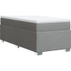 Box spring postel s matrací 90x190 cm textil [3285096] (Barva Tmavě šedá)