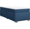 Box spring postel s matrací 90x190 cm textil [3285096] (Barva Tmavě šedá)
