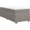 Box spring postel s matrací 90x190 cm textil [3285096] (Barva Tmavě šedá)