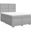 Box spring postel s matrací 140x200 cm textil [3290508] (Barva Taupe)