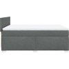Box spring postel s matrací 140x200 cm textil [3285909] (Barva Krémová)