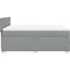 Box spring postel s matrací 140x200 cm textil [3285909] (Barva Krémová)