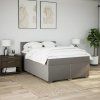 Box spring postel s matrací 140x200 cm textil [3285909] (Barva Krémová)